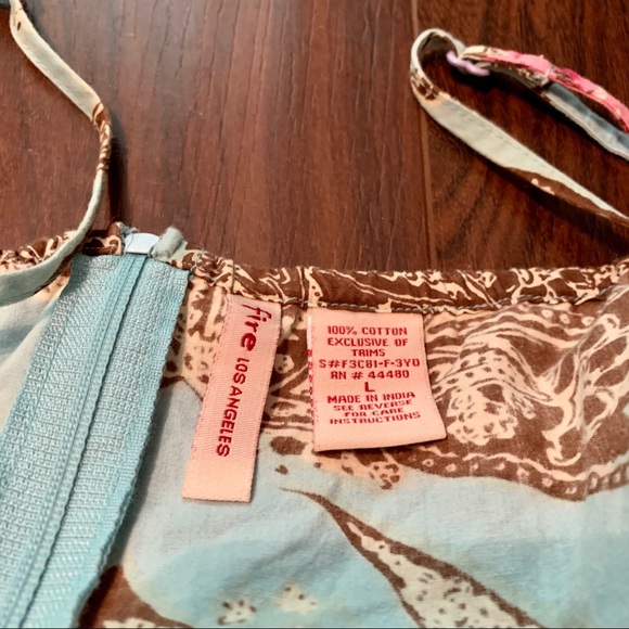 🎉HP🎉 Fire Los Angeles Floral Sundress with Bow - Picture 3 of 6